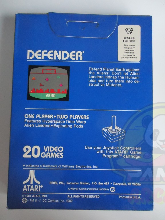 DEFENDER-ATARI VCS 2600-NTSC-BRAND NEW