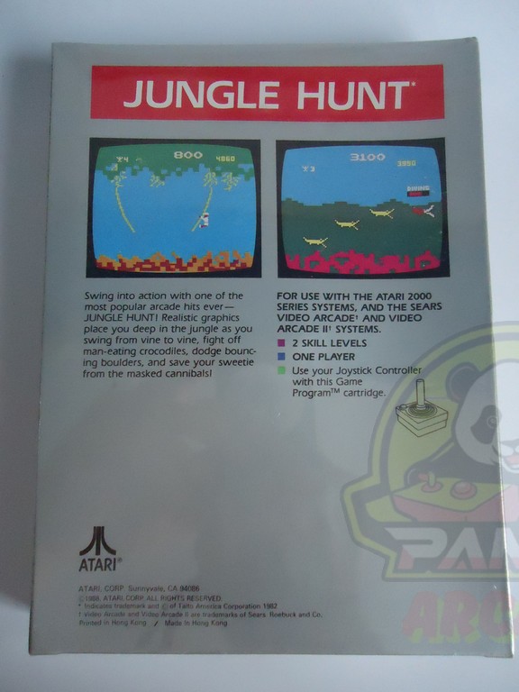 JUNGLE HUNT- ATARI VSC 2600-NTSC-BRAND NEW.