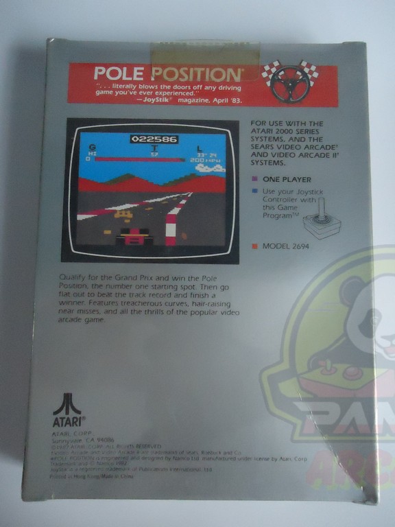 POLE POSITION-ATARI VCS 2600-NTSC-BRAND NEW.