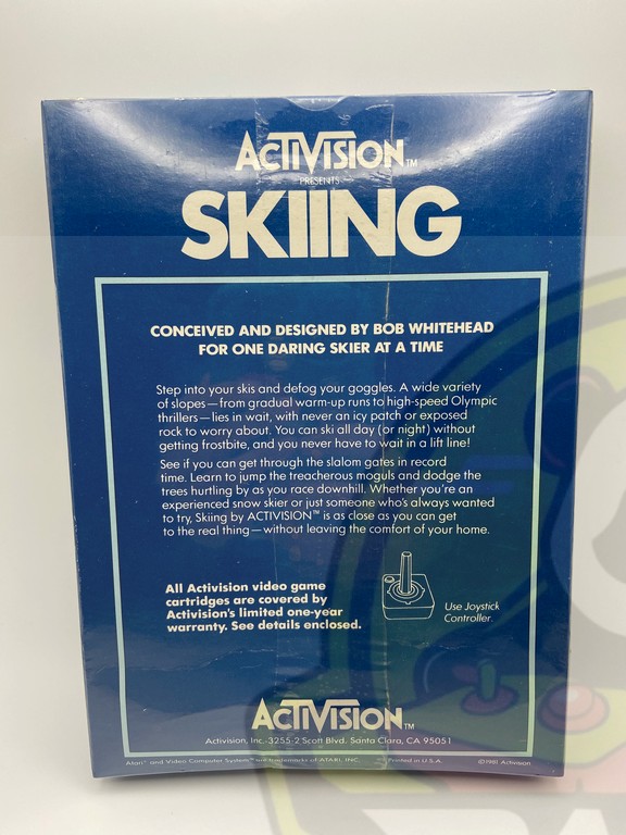 SKIING-ATARI VCS 2600-NTSC-BRAND NEW.