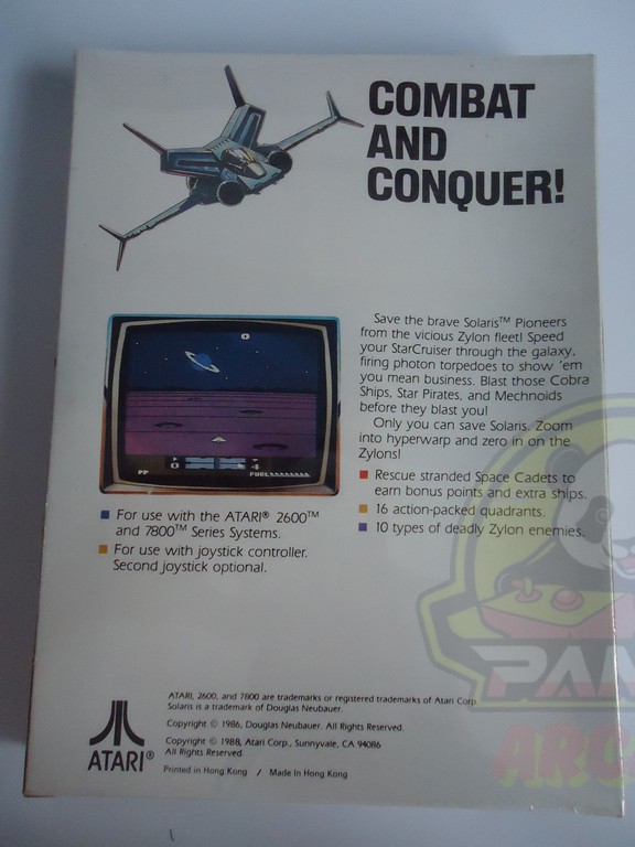 SOLARIS- ATARI VCS 2600-NTSC-BRAND NEW.