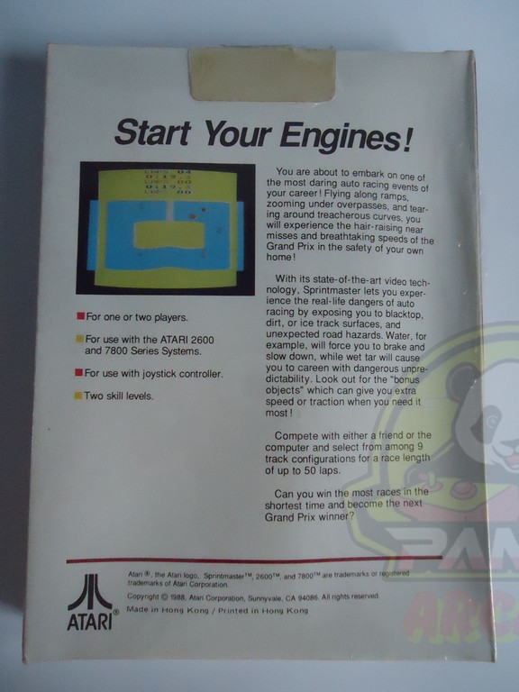 SPRINTMASTER-ATARI VCS 2600-NTSC-BRAND NEW.