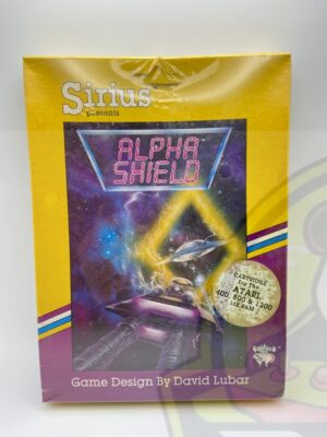ALPHA SHIELD - ATARI 400/800-16K CARTRIDGE-NTSC-BRAND NEW
