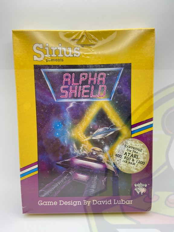 ALPHA SHIELD - ATARI 400/800-16K CARTRIDGE-NTSC-BRAND NEW