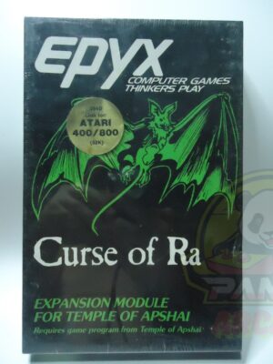 DUNJONQUEST CURSE OF RA-ATARI 400/800-NTSC-BRAND NEW.