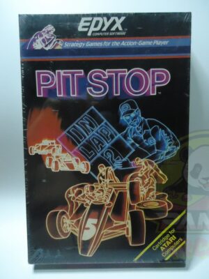 PITSTOP-ATARI 400/800-CARTRIDGE-NTSC-BRAND NEW.