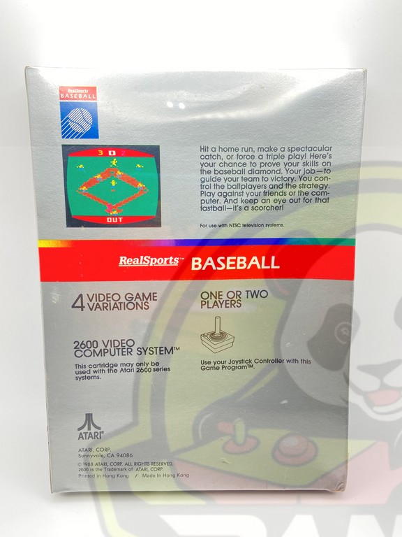REALSPORTS BASEBALL-ATARI VCS 2600 - NTSC - BRAND NEW
