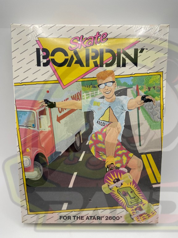 SKATE BOARDIN'A RADICAL ADVENTURE-ATARI VCS 2600-NTSC-BRAND NEW.