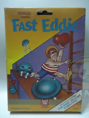 FAST EDDIE FOR ATARI 400/800 COMPUTERS-NTSC-BRAND NEW.