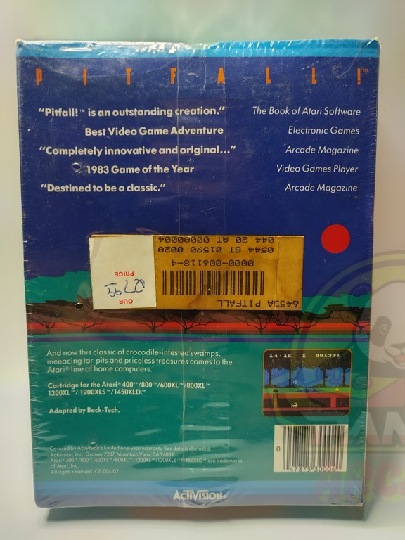 PITFALL-CARTRIGDE-ATARI HOME COMPUTER-NTSC-BRAND NEW.