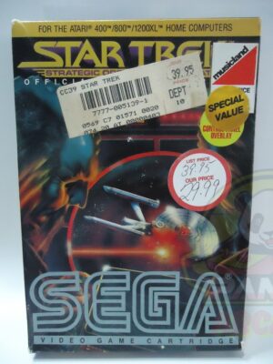 STAR TREK FOR ATARI 400/800/1200XL-CARTRIDGE-NTSC-BRAND NEW.