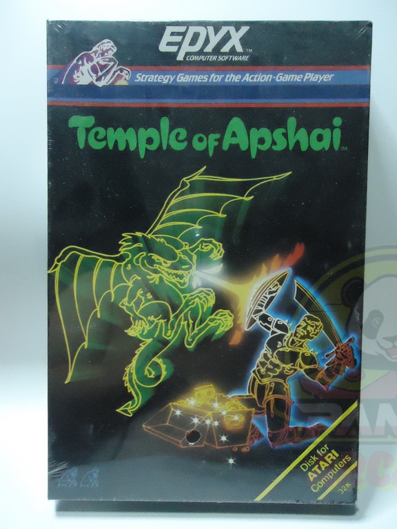 TEMPLE OF APSHAI-ATARI 400/800- DISK 32K-NTSC-BRAND NEW.