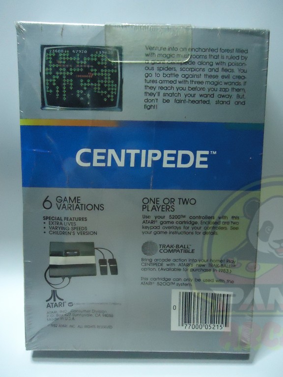 CENTIPEDE-ATARI 5200-NTSC-BRAND NEW.