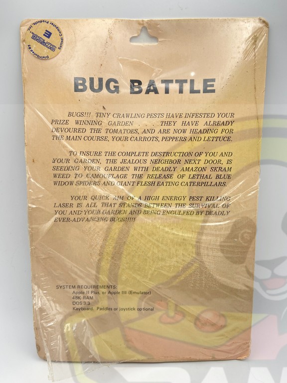 BUG BATTLE-APPLE II-NTSC-BRAND NEW.