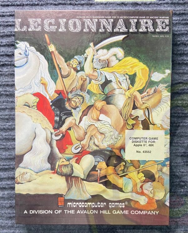 LEGIONNAIRE-APPLE II+,IIe,IIc,IIgs-DISKETTE-NTSC-BRAND NEW.