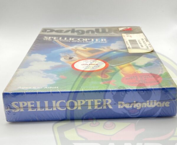 SPELLICOPTER- APPLE II/II+/IIe/IIc - 48K DISK - NTSC -BRAND NEW.