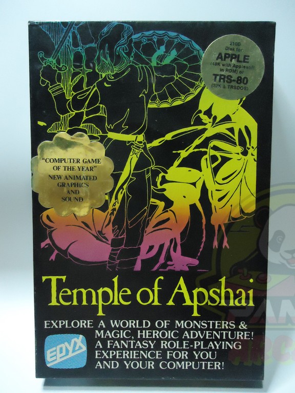 DUJONQUEST TEMPLE OF APSHAI- DISKETTE FOR APPLE-NTSC-BRAND NEW.