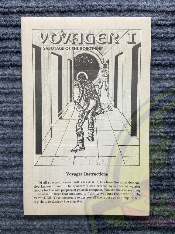 VOYAGER I: SABOTAGE OF THE ROBOT SHIP-48 K-DISKETTE-NTSC-BRAND NEW.