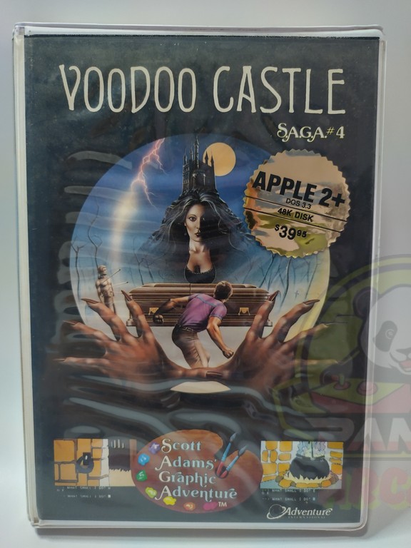 SAGA # 4: VOODOO CASTLE - APPLE 2 -DISKETTE 48K-NTSC-BRAND NEW.