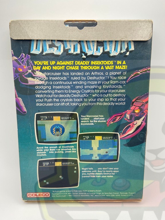 DESTRUCTOR-COLECOVISION- ADAM - NTSC - BRAND NEW.
