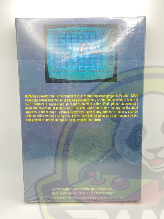 RENAISSANCE-COMMODORE VIC-20-NTSC-BRAND NEW.