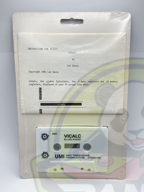 VICALC-COMMODORE VIC-20-CASSETTE-NTSC-BRAND NEW.