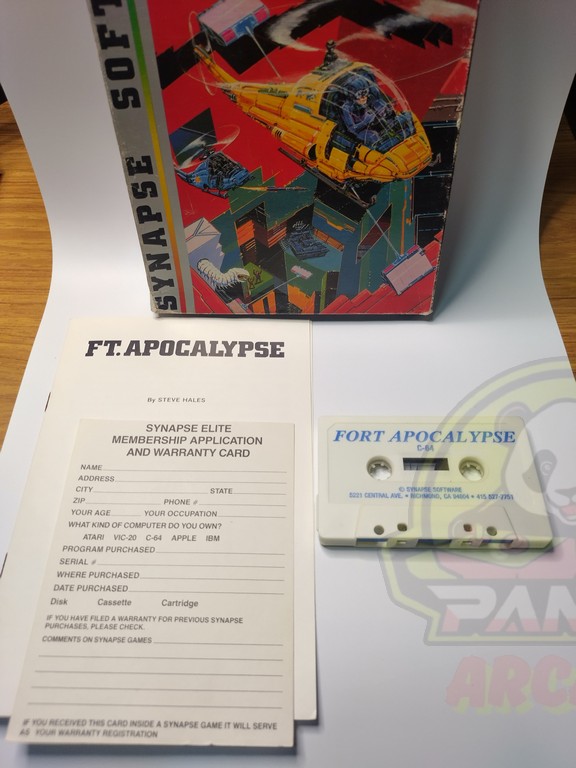 FORT APOCALYPSE-COMMODORE 64 C64-CASSETTE-NTSC-BRAND NEW.