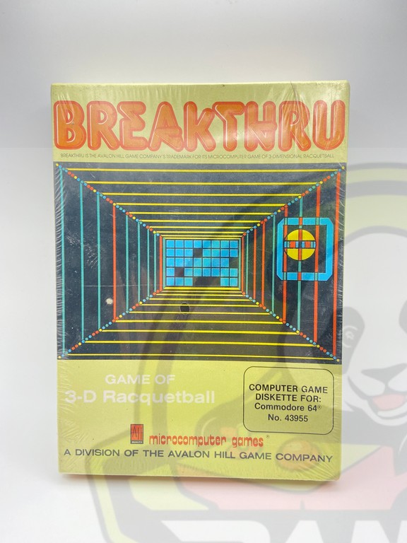 BREAKTHRU-COMMODORE 64-NTSC-BRAND NEW.