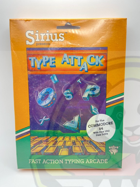 TYPE ATTACK-COMMODORE 64-DISKETTE-NTSC-BRAND NEW.