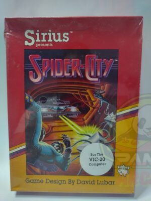 SPIDER CITY FOR THE COMMODORE VIC-20 COMPUTERS-NTSC-BRAND NEW.