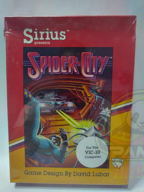 SPIDER CITY FOR THE COMMODORE VIC-20 COMPUTERS-NTSC-BRAND NEW.
