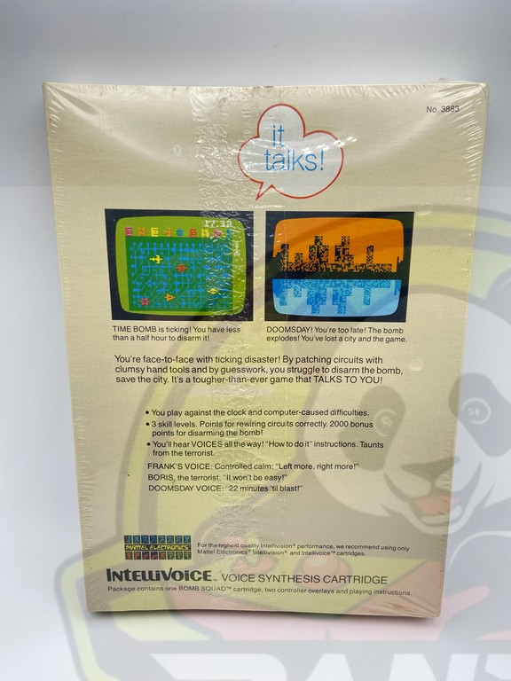 BOMB SQUAD-MATTEL INTELLIVISION-NTSC-BRAND NEW.