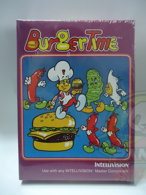 BURGERTIME - INTELLIVISION-NTSC-BRAND NEW.