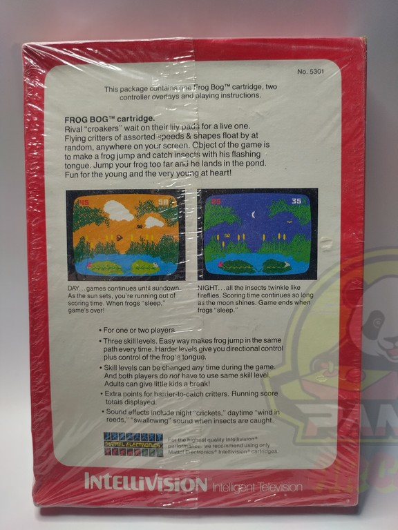 FROG BOG-MATTEL INTELLIVISION-NTSC-BRAND NEW.