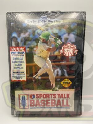 SPORTS TALK BASEBALL-SEGA GENESIS-NTSC-BRAND NEW.