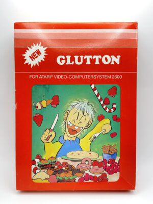 GLUTTON-ATARI VCS 2600-NTSC-BRAND NEW.