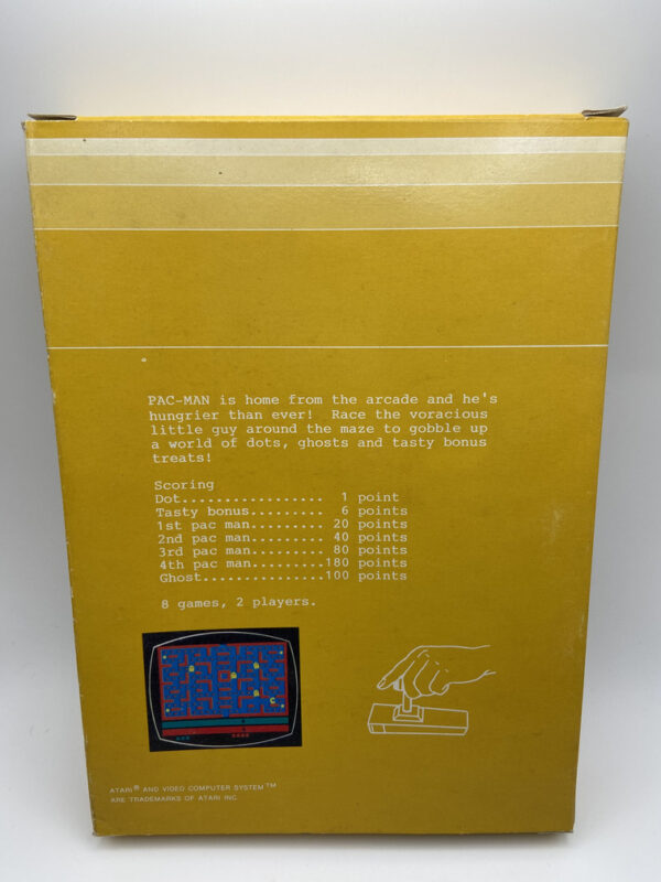 PAC MAN-ATARI VCS 2600-NTSC-BRAND NEW.