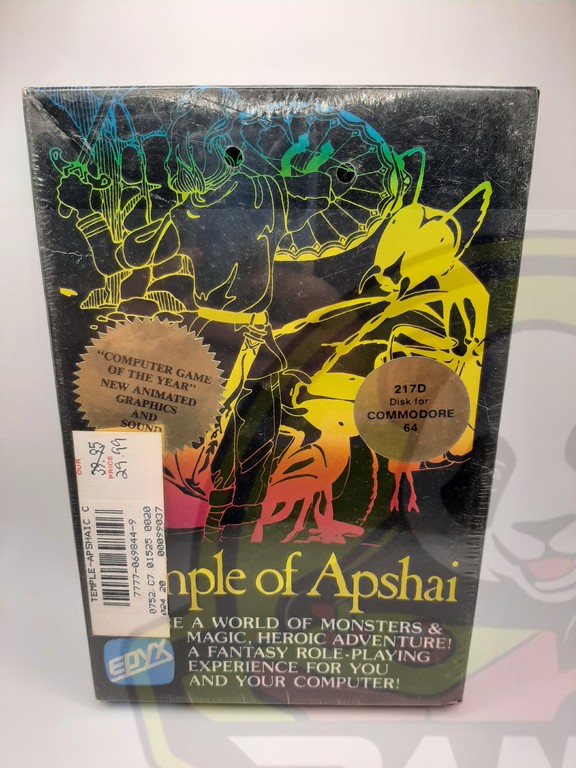 DUNJONQUEST:TEMPLE OF APSHAI-COMMODORE 64-NTSC-BRAND NEW.