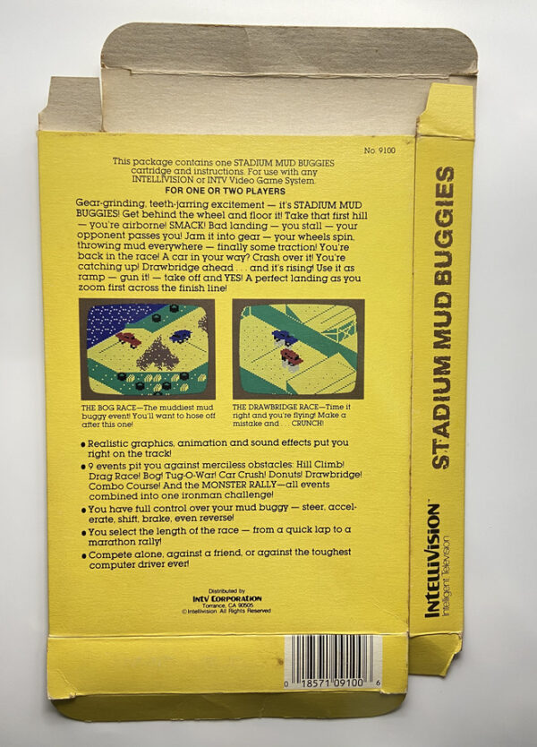 MATTEL INTELLIVISION-STADIUM MUD BUGGIES.